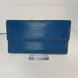 Louis Vuitton Epi Blue Wallet